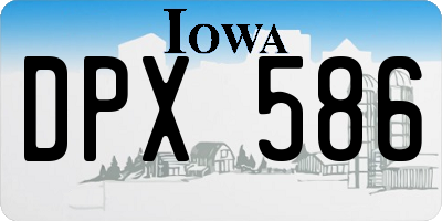 IA license plate DPX586