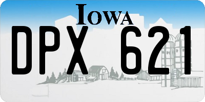 IA license plate DPX621