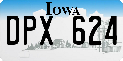 IA license plate DPX624