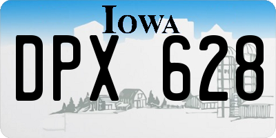 IA license plate DPX628