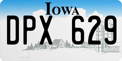 IA license plate DPX629