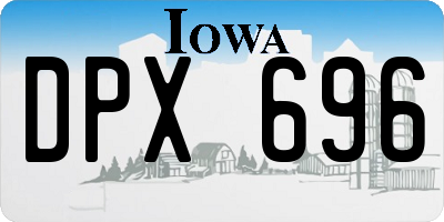 IA license plate DPX696
