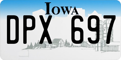 IA license plate DPX697
