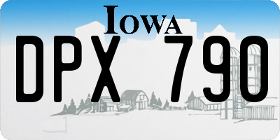 IA license plate DPX790