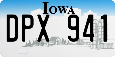IA license plate DPX941