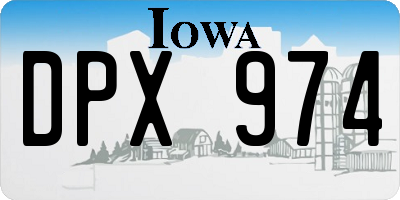 IA license plate DPX974