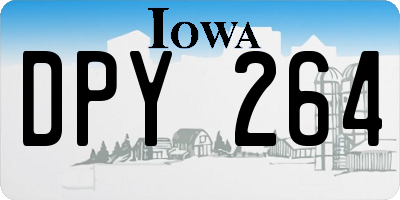IA license plate DPY264
