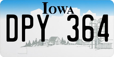 IA license plate DPY364