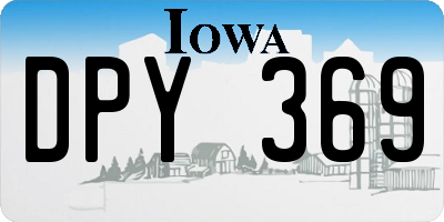 IA license plate DPY369