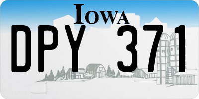 IA license plate DPY371