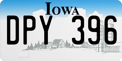 IA license plate DPY396