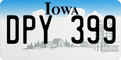 IA license plate DPY399