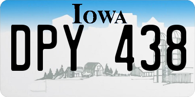 IA license plate DPY438