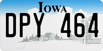 IA license plate DPY464