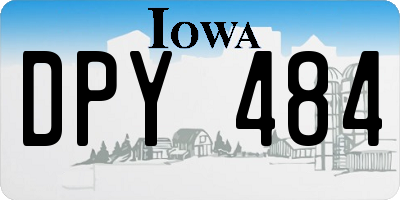 IA license plate DPY484