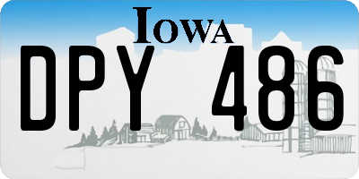 IA license plate DPY486