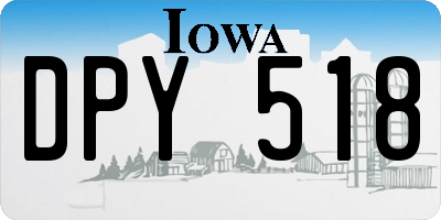 IA license plate DPY518