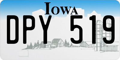 IA license plate DPY519