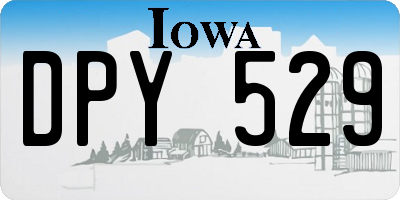 IA license plate DPY529