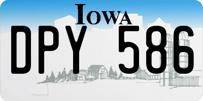 IA license plate DPY586
