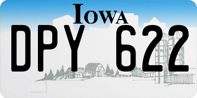 IA license plate DPY622