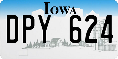 IA license plate DPY624