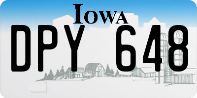 IA license plate DPY648