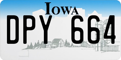 IA license plate DPY664