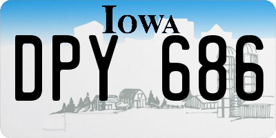 IA license plate DPY686