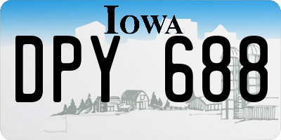 IA license plate DPY688