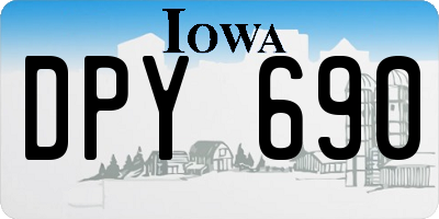 IA license plate DPY690