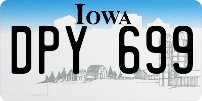 IA license plate DPY699