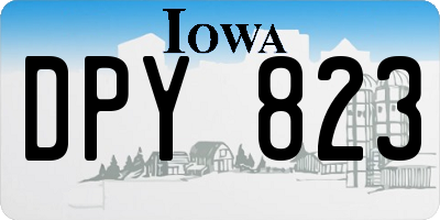 IA license plate DPY823