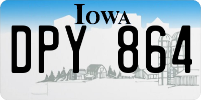 IA license plate DPY864