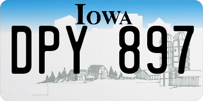 IA license plate DPY897