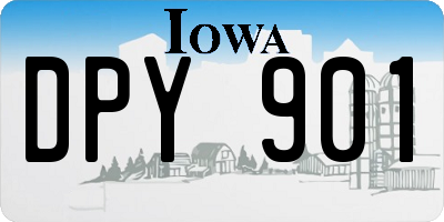 IA license plate DPY901