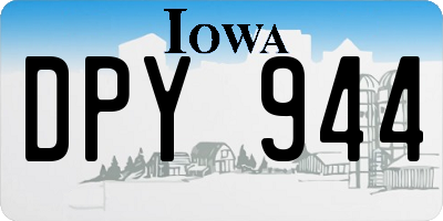 IA license plate DPY944