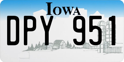 IA license plate DPY951