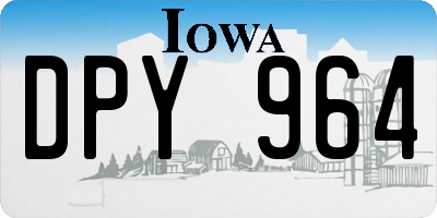 IA license plate DPY964