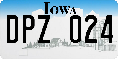 IA license plate DPZ024