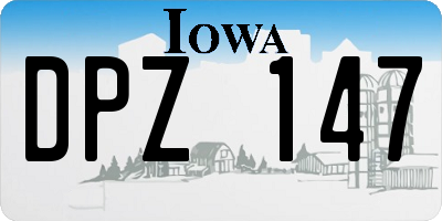 IA license plate DPZ147