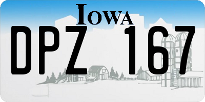 IA license plate DPZ167