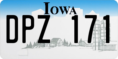 IA license plate DPZ171