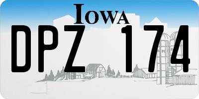IA license plate DPZ174