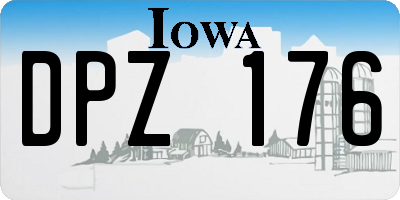 IA license plate DPZ176