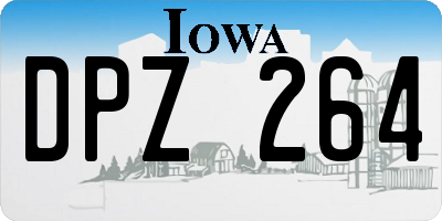 IA license plate DPZ264