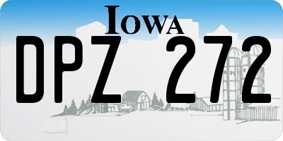 IA license plate DPZ272