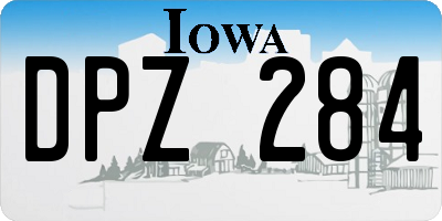 IA license plate DPZ284