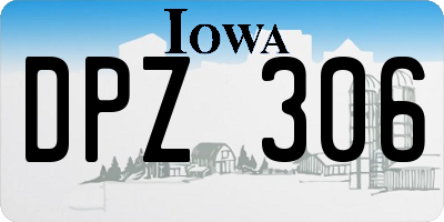 IA license plate DPZ306