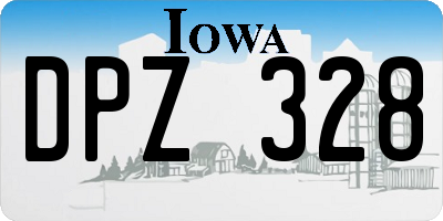 IA license plate DPZ328